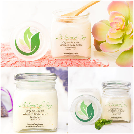 Any 3 Medium Jars of Organic Double Whipped Body Butter