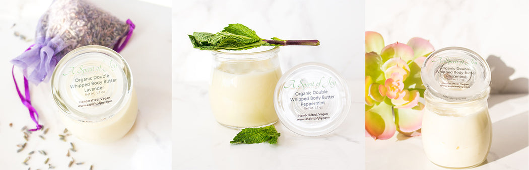 Any 3 Small Jars of Organic Double Whipped Body Butter