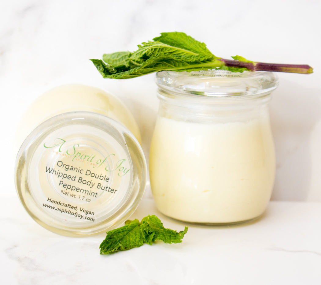 Organic Double Whipped Body Butter - Peppermint (Small size)