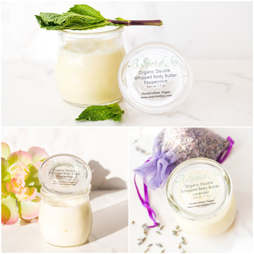 Any 3 Small Jars of Organic Double Whipped Body Butter